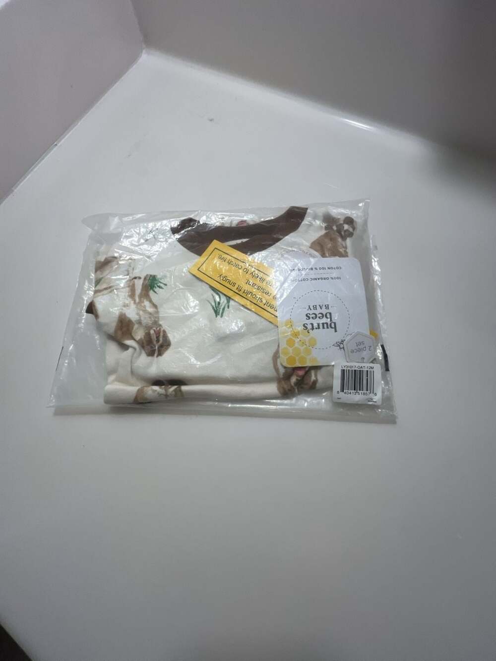 Burt's Bees Baby sleep and play  Size 12M Organic Cotton Puppy Print